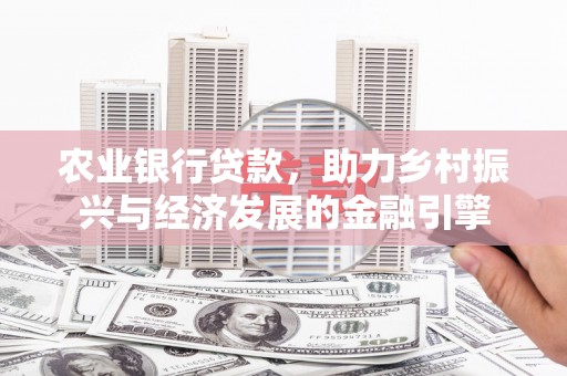 利辛农业银行贷款，助力乡村振兴与经济发展的金融引擎