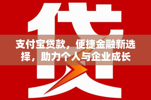 利辛支付宝贷款，便捷金融新选择，助力个人与企业成长