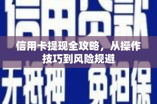 利辛信用卡提现全攻略，从操作技巧到风险规避