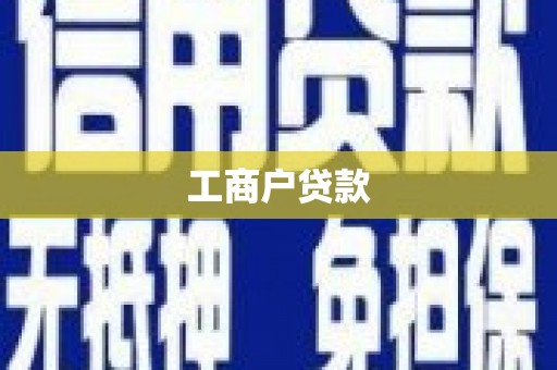 利辛工商户贷款