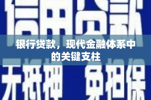 利辛银行贷款，现代金融体系中的关键支柱