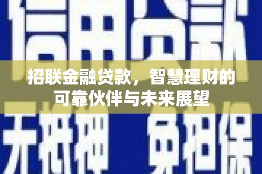 利辛招联金融贷款，智慧理财的可靠伙伴与未来展望