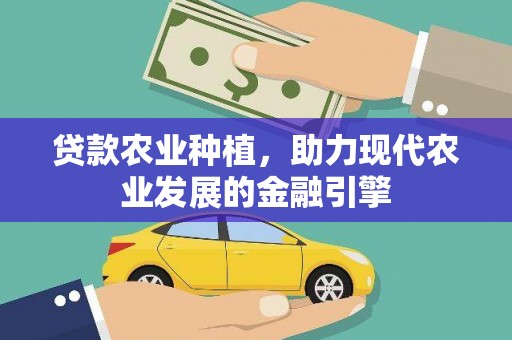 利辛贷款农业种植，助力现代农业发展的金融引擎