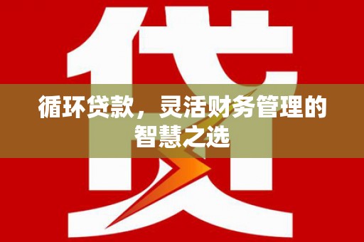 利辛循环贷款，灵活财务管理的智慧之选