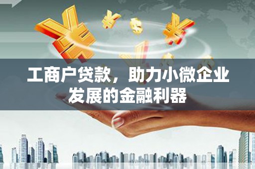 利辛工商户贷款，助力小微企业发展的金融利器