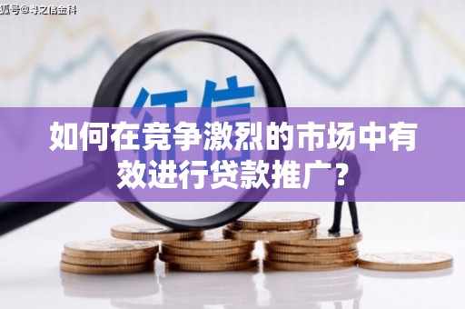 利辛如何在竞争激烈的市场中有效进行贷款推广？