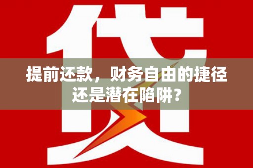 利辛提前还款，财务自由的捷径还是潜在陷阱？