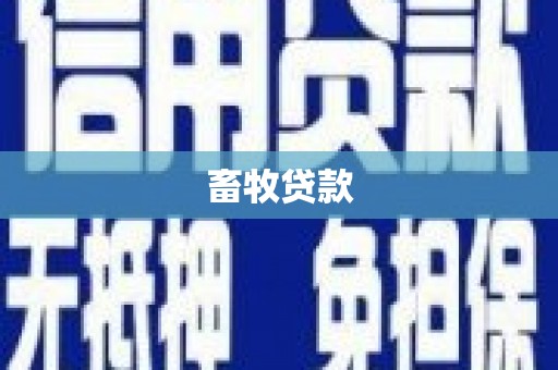 利辛畜牧贷款