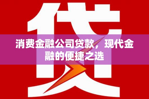 利辛消费金融公司贷款，现代金融的便捷之选