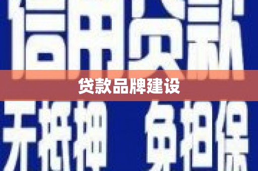 利辛贷款品牌建设