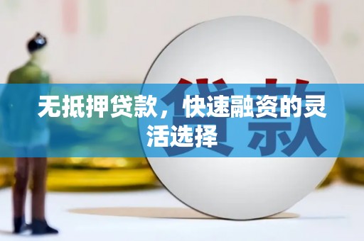 利辛无抵押贷款，快速融资的灵活选择