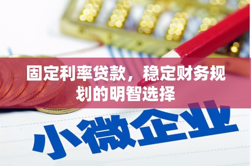 利辛固定利率贷款，稳定财务规划的明智选择