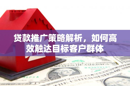 利辛贷款推广策略解析，如何高效触达目标客户群体