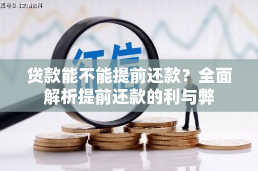 利辛贷款能不能提前还款？全面解析提前还款的利与弊
