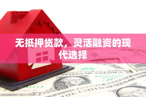 利辛无抵押贷款，灵活融资的现代选择