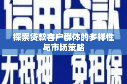 利辛探索贷款客户群体的多样性与市场策略