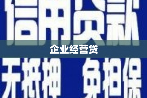 利辛企业经营贷