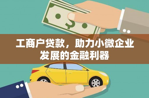 利辛工商户贷款，助力小微企业发展的金融利器