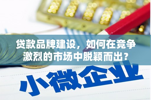 利辛贷款品牌建设，如何在竞争激烈的市场中脱颖而出？