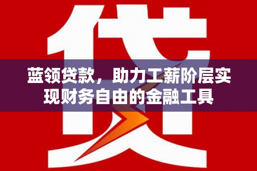 利辛蓝领贷款，助力工薪阶层实现财务自由的金融工具
