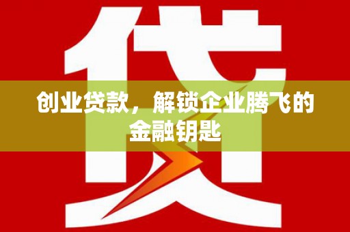 利辛创业贷款，解锁企业腾飞的金融钥匙