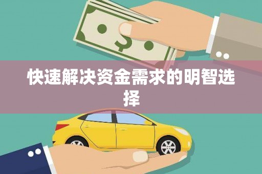 利辛快速解决资金需求的明智选择