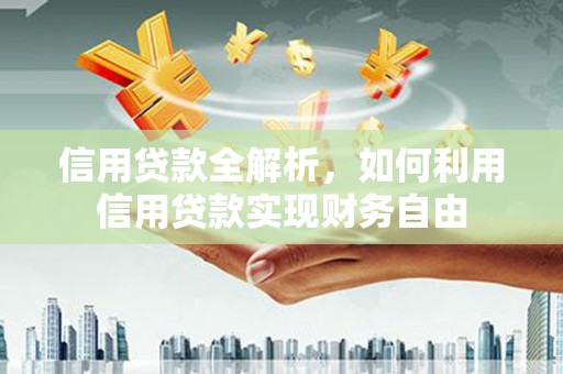 利辛信用贷款全解析，如何利用信用贷款实现财务自由