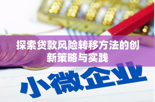 利辛探索贷款风险转移方法的创新策略与实践